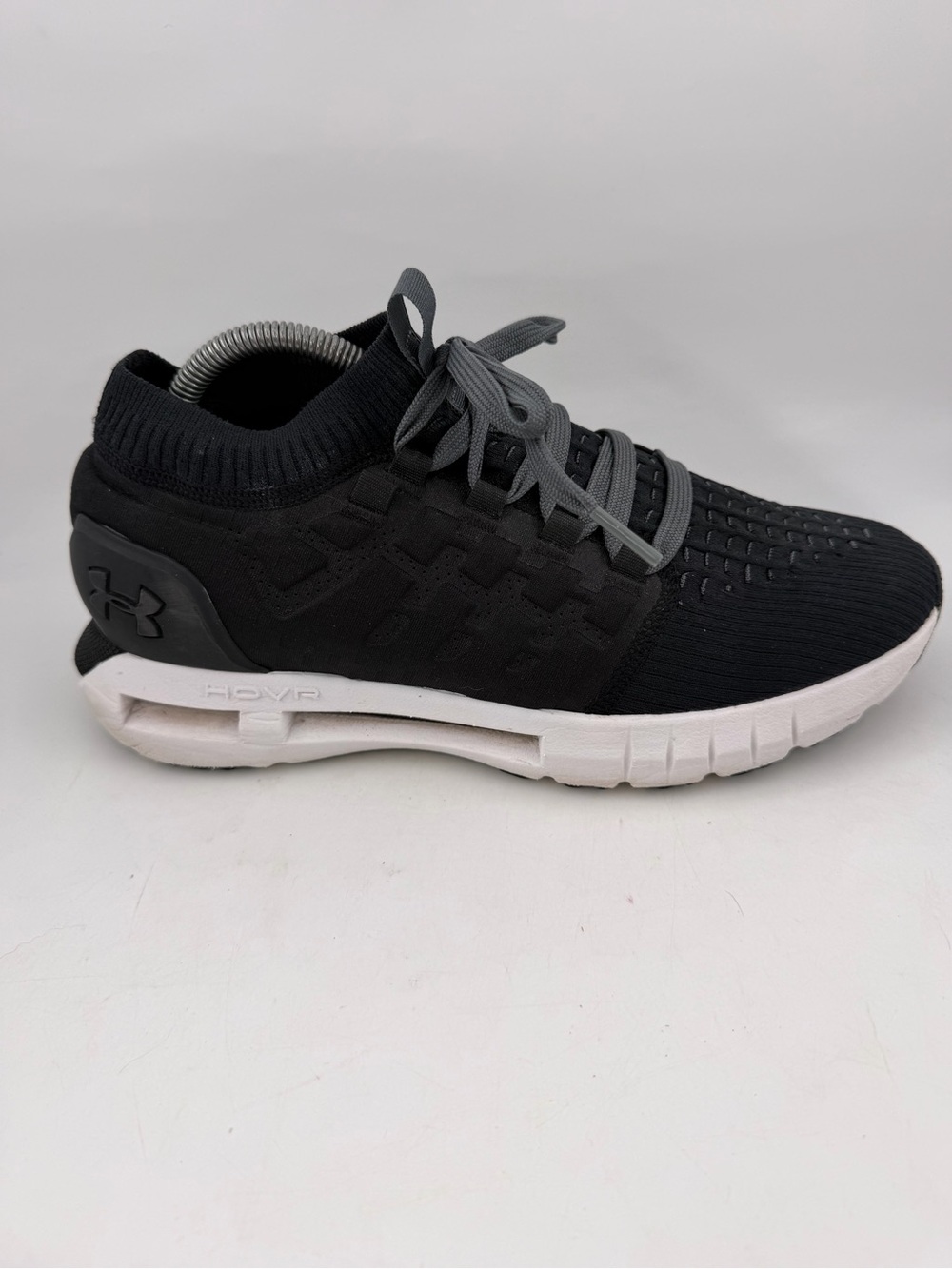 Under Armour Men’s HOVR Phantom August- Size 9 -Black with Knit Shoes Sneakers